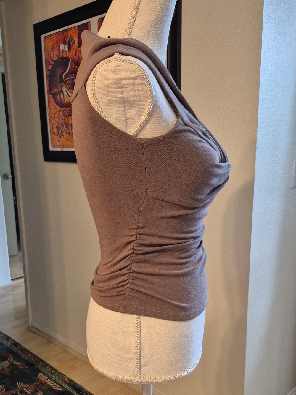 Darong Brown Knotted Shirt - Picture 2 of 8